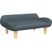 Syfax Hondenmand 70x40x24 cm stof donkergrijs