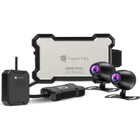 Navitel Camera Voor Motorku Navitel M800 Dual (Versnellingssensor, Ingebouwd display, Ingebouwde microfoon, Volledige HD), Dashcams, Zwart