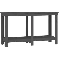 Syfax Werkbank 140x50x80 cm massief grenenhout grijs