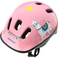 Meteor beschermhelm, kinderhelm, fietshelm, geschikt voor schaatsen, KS06 kinderfietshelm, maat S (48-52 cm), Lhama