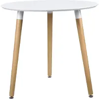 En.casa Design eettafel Camille Ø80x75 cm MDF rond wit