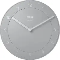 Braun BC06G-DCF - Wandklok - Radiogestuurde tijdsaanduiding - Analoog - Grijs