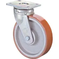 BS Rollen Zwenkwiel voor zware last | wiel-d. 250 mm draagvermogen 1300 kg | gegoten polyurethaan | plaat L138xB110 mm | 1 stuk - RR100.C10.250 RR100.C10.250
