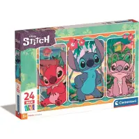 Disney - Puzzel - 24 Stukjes - Disney Stitch - Maxi Kinderpuzzel - Vanaf 3 Jaar