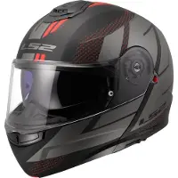 LS2 LS2FF908StrobeIICodeZwartGrijs06Systeemhelm Maat XS