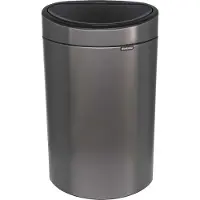 Brabantia Touch afvalemmer Recycle met kunststof binnenemmer 10/23 L Bruin