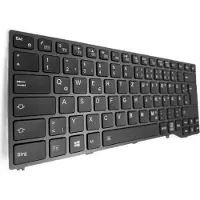T-ProTek Duits toetsenbord, zwart, met verlichting, voor Fujitsu LifeBook U747, modelnummer: VFY:U7470MP580DE