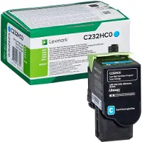 Lexmark C232HC0 Toner Cyaan Hoge capaciteit