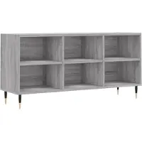 vidaXL Tv-meubel 103,5x30x50 cm bewerkt hout grijs sonoma eikenkleurig