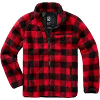 Brandit Fleece jas rood / zwart