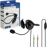 Hama PC-Office-headset NHS-P100' met nekband, stereo, zwart