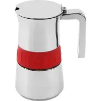 Big Buy Cooking Italiaanse Koffiepot BRA Elegance Red (10 Koppar)