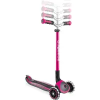 Globber Step MASTER LIGHTS pink met lichtwielen