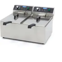 Maxima Frituurpan - 2x 11 L - 2 Manden - tot 2,8 Kg Frites