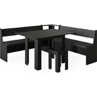 Vicco Roman Hoekbankgroep – 180 x 180 cm met tafel Zwart