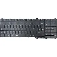 T-ProTek DE - Zwarte toetsenbord, matte uitvoering, compatibel met Toshiba Satellite L555, L555D