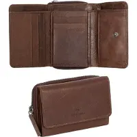 Mustang Leren Portemonnee Como Heze Wallet Brown Bruine