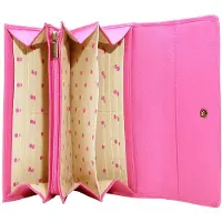 Esquire Leren Portemonnee Peru Ladies Purse Pink Paars