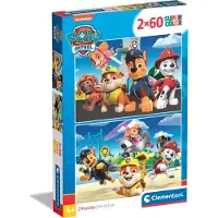 Clementoni Paw Patrol Puzzelstukjes 2x60