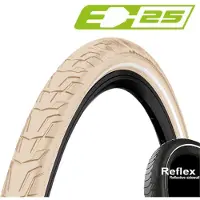 Continental 2x Ride City banden, maat 47-559, met extra anti-leklaag, reflecterend, ETRTO 25, 26x1.75