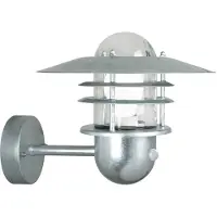Nordlux Wandlamp met beweging & schemersensor E27 | Agger | IP54 | Gegalvaniseerd