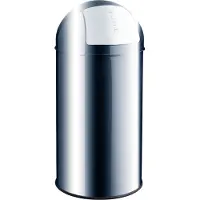 Helit afvalbak met deksel met duwmechanisme, 50 liter