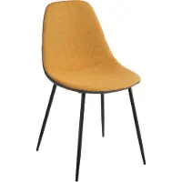 Mica Decorations Tallos Eetkamerstoel - Gerecycled Polyester - Oker, Donkergrijs