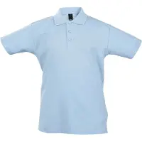 Sols Kinder Unisex Zomer II Pique Polo Shirt (Blauw Atol)