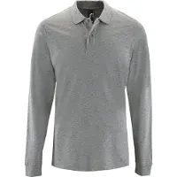 Sols Heren Perfecte Lange Mouw Pique Polo Shirt (Franse marine)