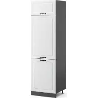 Vicco R-Line Koelkast ombouwkast – 60 cm Wit Landhuis