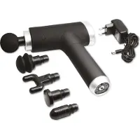 Technaxx Lifenaxx spiermassageapparaat compact model LX-013, met accu, 2 uur, 12 V, 180 minuten, zwart, zilver, 60 mm