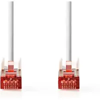 Nedis CAT6 Netwerkkabel | RJ45 Male | RJ45 Male | S/FTP | 15.0 m | Rond | LSZH | Wit | Label - CCGL85221WT150