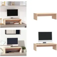vidaXL Monitorstandaard 50x27x15 cm massief grenenhout - Monitorstandaard - Monitorstandaards - Monitor Standaard - Computerstandaard