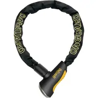 Onguard Kettenslot Mastiff 8021, 180 cm x 10 mm, beveiligingsniveau 80, zwart/geel (1 stuk)