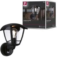 Paulmann 94647 LED-buitenlamp met bewegingsmelder (wand) LED E27 Zwart