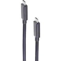 Shiverpeaks USB Kabel Typ-C Stecker auf Typ C Stecker, 4.0 Gen 3x2, schwarz, 0,25m