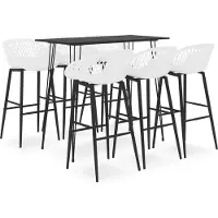 Syfax 7-delige Barset zwart en wit