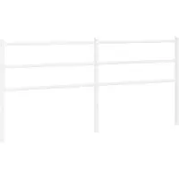 vidaXL Vervangend hoofdbord 180 cm metaal wit