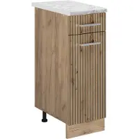 Vicco R-Line Keukenonderkast – 30 cm WB Marmer Artisanaal eiken
