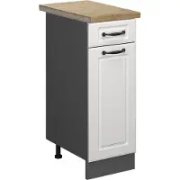 Vicco R-Line Keukenonderkast – 30 cm, WB Eik Wit Landhuis