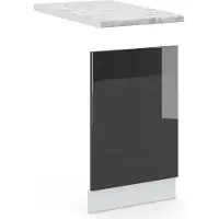 Vicco Fame-Line Frontpaneel – 45 cm, WB Marmer Antraciet Hoogglans