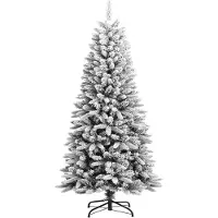 vidaXL Kerstbomen Warmwit PVC en Plastic en Staal en PE