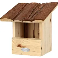 Redecker Vogelhuisje Halfhol Boomschors Dak- Nestkastje - - Houtkleur - NK113