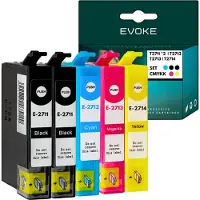 Evoke Inktpatronen voor Epson T2711, T2712, T2713, T2714 XL ️️ Geschikt voor WF3620, WF 3640, WF7110, 7715, 7720 ️