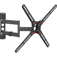 Barkan - TV Muurbeugel - 13 inch tot 65 inch - Uitschuifbaar - Draaibaar - Kantelbaar - Zwart