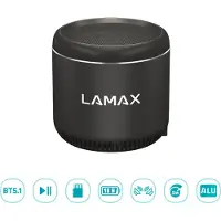 Lamax Sphere2 Mini, 4 cm, 5 W, 150 - 20000 Hz, Bekabeld en draadloos, 10 meter, Draagbare mono-luidspreker