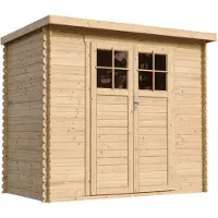 Timbela M310F+M310G - Houten tuinhuis - 2.63 m² - 142x239xH206 cm - met vloer