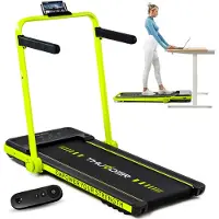 Thunder IMPACT-LIME - Opvouwbare loopband en walkingpad - 12 km/u - Bluetooth - 130 kg
