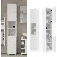 Vicco Fynn Badkamerkast – 30 x 190 cm Wit