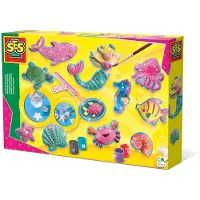 SES Creative - Hobby Pink - Gieten en Schilderen - Oceaan Figuren - Knutselen Meisjes - Sneldrogend - Vanaf 5 jaar